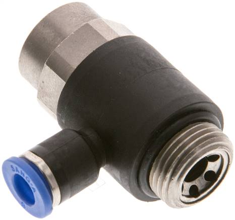 Sang-A GRLAIQS 386 G S Winkel-Drosselrückschlagventil G 3/8"-6mm,abluftregelnd