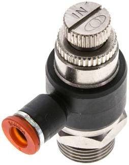 Sang-A GRLBIQS 386 G Winkel-Drosselrückschlagventil G 3/8"-6mm,zuluftregelnd