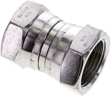Partbase GV 10 ES Gerader Verbinder 60°-Konus, G 1"-G 1", 1.4571