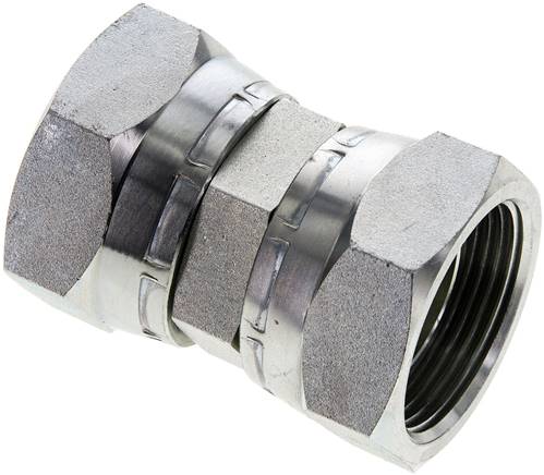 Partbase GV 114 Gerader Verbinder 60°-Konus, G 1-1/4"-G 1-1/4", Stahl verzinkt