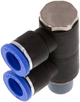 Sang-A IQSLV2 1410 Steck-Mehrfachverteiler, 2-fach R 1/4"-10mm, Standard
