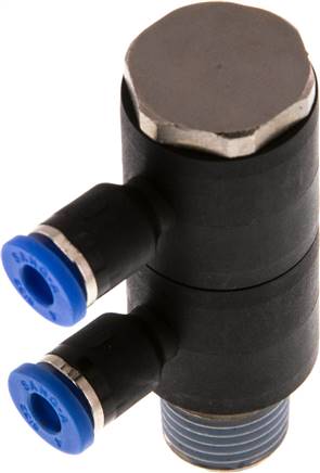 Sang-A IQSLV2 144 Steck-Mehrfachverteiler, 2-fach R 1/4"-4mm, Standard