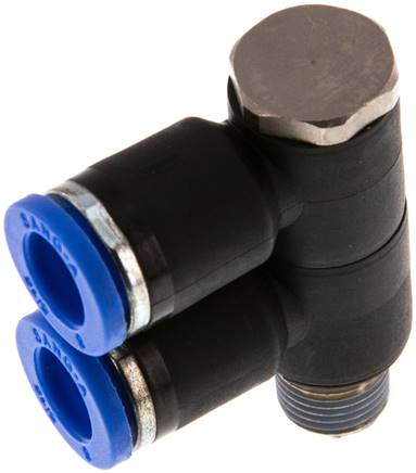 Sang-A IQSLV2 188 Steck-Mehrfachverteiler, 2-fach R 1/8"-8mm, Standard