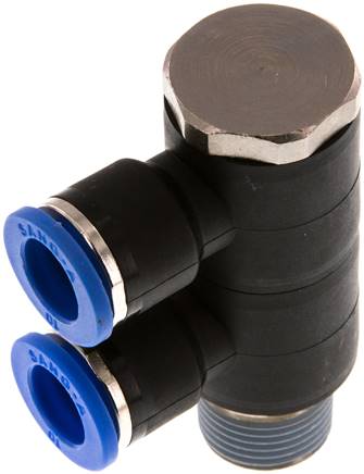 Sang-A IQSLV2 3810 Steck-Mehrfachverteiler, 2-fach R 3/8"-10mm, Standard