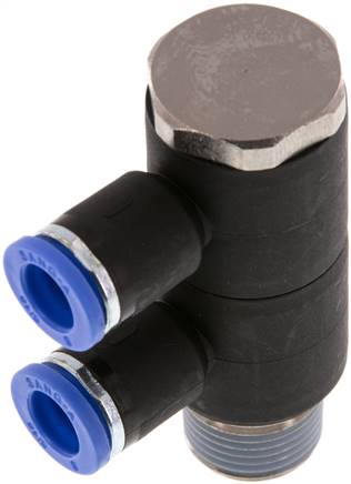 Sang-A IQSLV2 388 Steck-Mehrfachverteiler, 2-fach R 3/8"-8mm, Standard