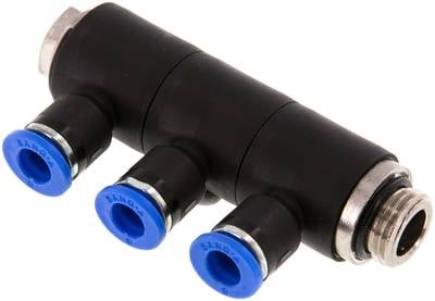 Sang-A IQSLV3 146 G Steck-Mehrfachverteiler, 3-fach G 1/4"-6mm, Standard