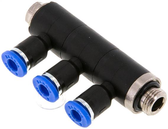 Sang-A IQSLV3 184 G Steck-Mehrfachverteiler, 3-fach G 1/8"-4mm, Standard