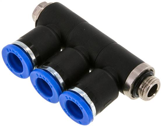 Sang-A IQSLV3 188 G Steck-Mehrfachverteiler, 3-fach G 1/8"-8mm, Standard