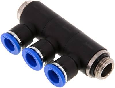 Sang-A IQSLV3 3810 G Steck-Mehrfachverteiler, 3-fach G 3/8"-10mm, Standard