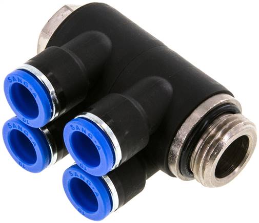 Sang-A IQSLV4 1210 G Steck-Mehrfachverteiler, 4-fach G 1/2"-10mm, Standard