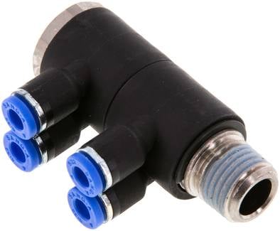 Sang-A IQSLV4 144 Steck-Mehrfachverteiler, 4-fach R 1/4"-4mm, Standard