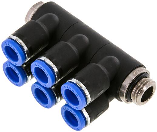 Sang-A IQSLV6 148 G Steck-Mehrfachverteiler, 6-fach G 1/4"-8mm, Standard