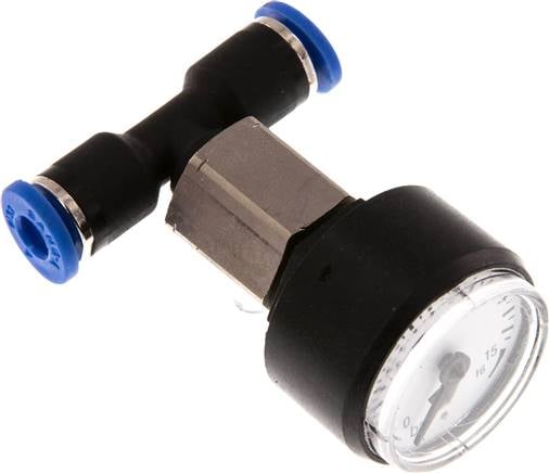 Sang-A IQSMANO 416 Manometer 0 - 16bar, 4mm Schlauch, Standard