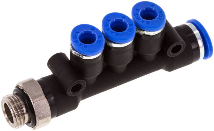 Sang-A IQST3 1864 G Steckanschluss-Mehrfachvert. G 1/8"-6mm-4mm, Standard