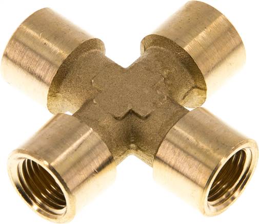 Partbase K 14 MS Kreuzstück G 1/4" (IG), Messing