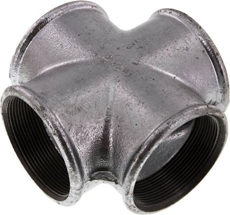 Partbase K 212 ST Kreuzstück Rp 2-1/2" (IG), Temperguss verzinkt