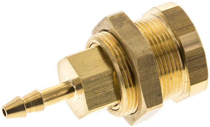 Parker KDAS 4 NW5 BA Abreißkupplungsdose (NW5) 4mm Schlauch, Messing