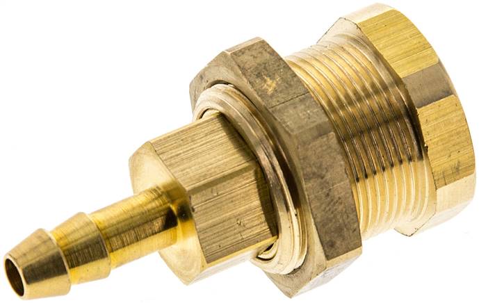 Parker KDAS 6 NW5 BA Abreißkupplungsdose (NW5) 6 (1/4")mm Schlauch, Messing