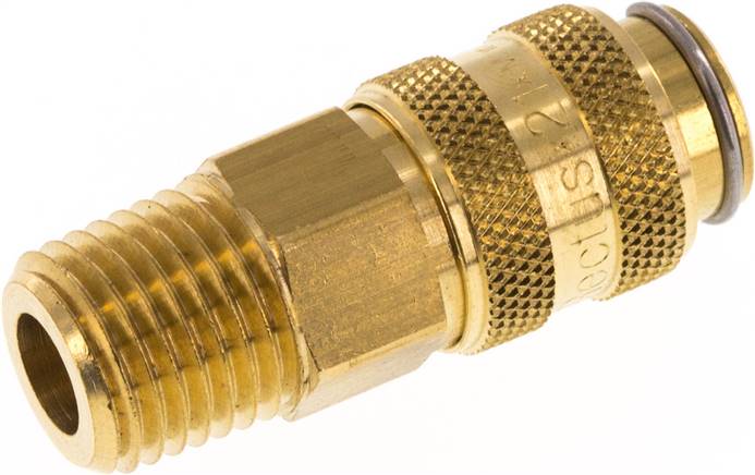 Parker KDG 14 NW5-NPT Kupplungsdose (NW5) NPT 1/4"(AG), Messing