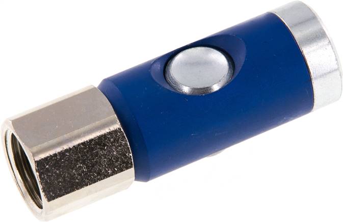 Partbase KDGISIP 12 NW7 ST Sicherheits-Druckknopfkupplung (NW7,2), G 1/2" IG, Stahl verzinkt