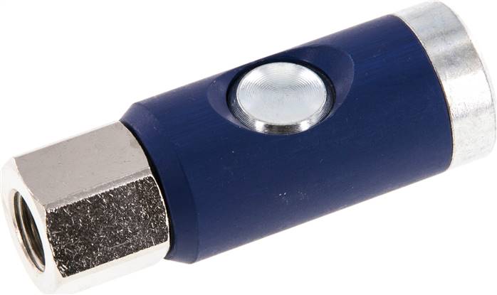 Partbase KDGISIP 14 NW7 ST Sicherheits-Druckknopfkupplung (NW7,2), G 1/4" IG, Stahl verzinkt