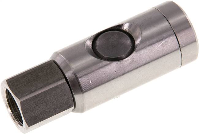 Partbase KDGISIP 38 NW7 ES Sicherheits-Druckknopfkupplung (NW7,2), G 3/8" IG, Edelstahl