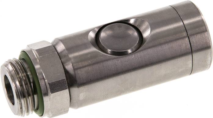 Partbase KDGSIP 12 NW7 ES Sicherheits-Druckknopfkupplung (NW7,2), G 1/2" AG, Edelstahl