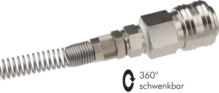 Partbase KDK KD 6 NW7 Kupplungsdose (NW7,2) 8x6mm Schlauch m. Knickschutz