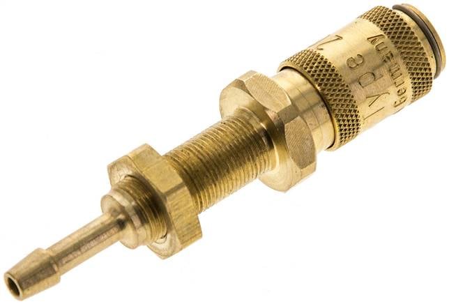 Parker KDSS 3 NW2,7 BA Schott-Kupplungsdose (NW2,7) 3mm Schlauch, Messing