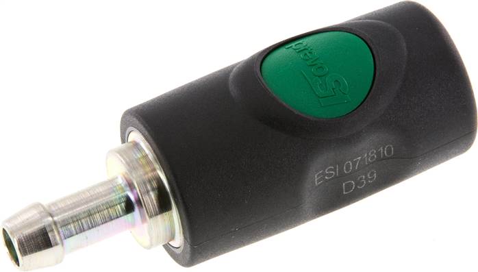 Partbase KDSSIP 10 NW7 Sicherheits-Druckknopfkupplung (NW7,2), 10mm Schl., Kunststoff
