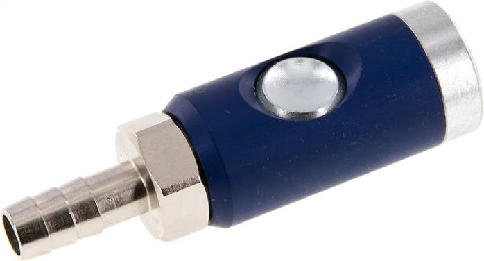Partbase KDSSIP 10 NW7 ST Sicherheits-Druckknopfkupplung (NW7,2), 10mm Schl., Stahl verzinkt