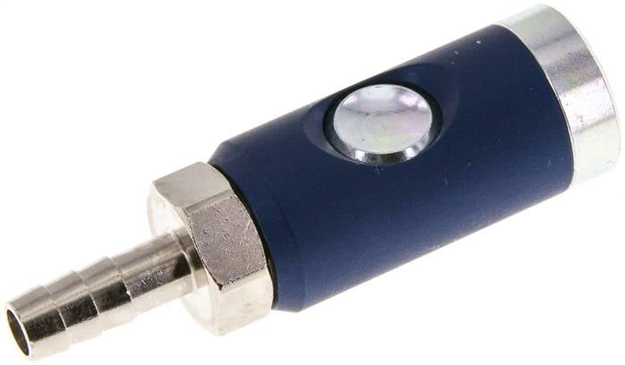 Partbase KDSSIP 9 NW7 ST Sicherheits-Druckknopfkupplung (NW7,2), 9 (3/8")mm Schl., Stahl verzinkt