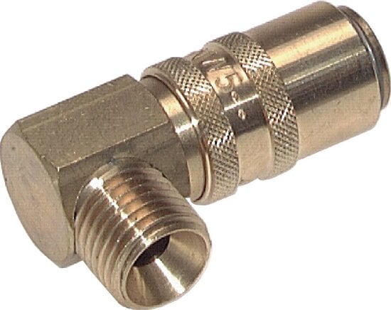 Partbase KDTG 9/1490 BA ES 90°-Temperierkupplungsdose 9mm Zapfen,G 1/4"(AG)