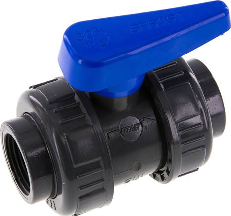 Partbase KH 10 WASSER Kugelhahn, PVC-U / EPDM, Rp 1" (Wasserausführung)
