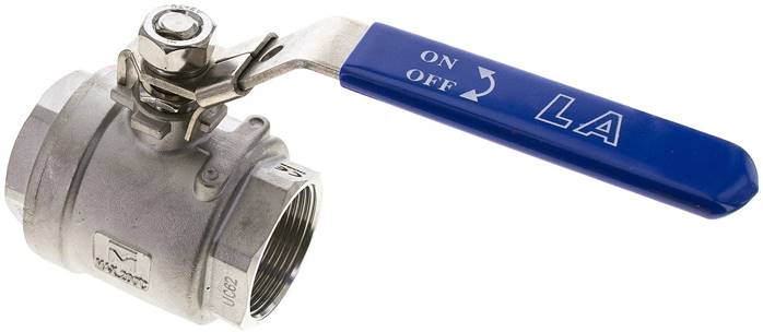 Partbase KH 112 K ES E-40 Edelstahl-Kugelhahn, Eco-Line sehr leicht, G 1-1/2", PN40