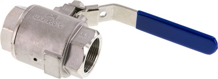 Partbase KH 114 ENTLEER ES Edelstahl-Kugelhahn m. Entlüftungsbohrung G 1-1/4", PN 16