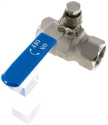Partbase KH 114 FS ES Edelstahl-Kugelhahn, Rp 1-1/4", -0,9 bis 40bar, federschließend