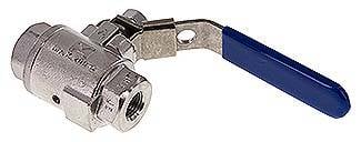 Partbase KH 14 ENTLEER ES Edelstahl-Kugelhahn m. Entlüftungsbohrung G 1/4", PN 16