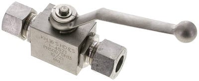 Partbase KH 16 S HD ES Hochdruck-Kugelhahn, Edelstahl, 16 S (M24x1,5), -0,999 bis 400bar