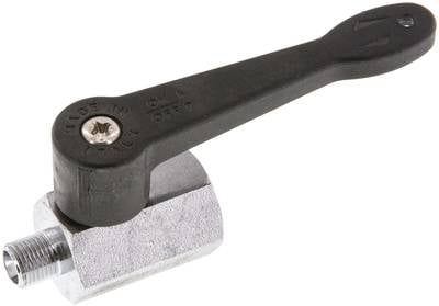 Partbase KH 18 MIA Minikugelhahn langer Griff, G 1/8" Innengewinde / Außengewinde, PN 15