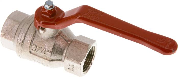 Partbase KH 34 Messing-Kugelhahn, Rp 3/4", -0,9 bis 40 bar, voller Durchgang