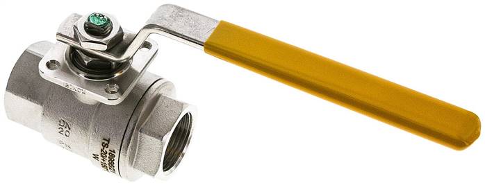 Partbase KH 34 SAU ES Edelstahl-Kugelhahn, Rp 3/4", -0,9 bis 20bar, für Sauerstoff (Industrie)