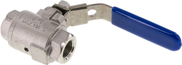 Partbase KH 38 ENTLEER ES Edelstahl-Kugelhahn m. Entlüftungsbohrung G 3/8", PN 16