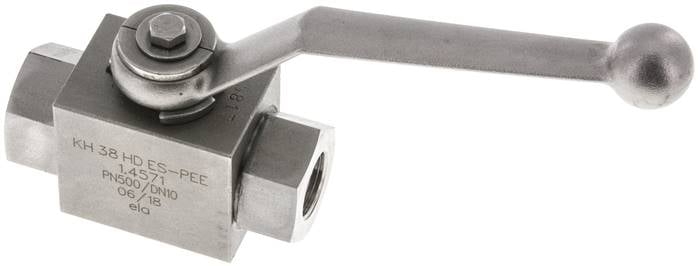 Partbase KH 38 HD ES-PEE Hochdruck-Kugelhahn, Edelstahl, G 3/8", -0,999 bis 500bar