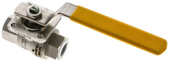 Partbase KH 38 SAU ES Edelstahl-Kugelhahn, Rp 3/8", -0,9 bis 20bar, für Sauerstoff (Industrie)