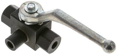 Partbase KH 3/18 T HD-D3 Hochdruck-3-Wege Kugelhahn, T-Bohrung, G 1/8", 0 - 400bar