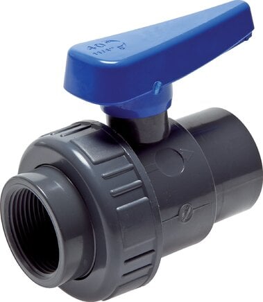 Partbase KHER 30 WASSER Einring-Kugelhahn, PVC-U / EPDM, Rp 3" (Wasserausf.)