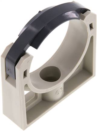 Partbase KK 63 PP Rohrklemme 63mm, Polypropylen (grau)