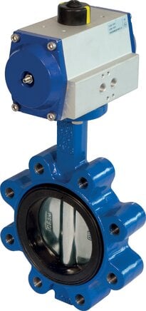 Köly KLA 80/16 BBAP Pneum. Klappe DN80-PN16 (DIN/EN) GGG40/Edelstahl/EPDM