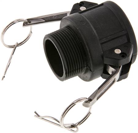 Partbase KLDG 112 PP Kamlock-Kupplung (B) R 1-1/2"(AG), Polypropylen